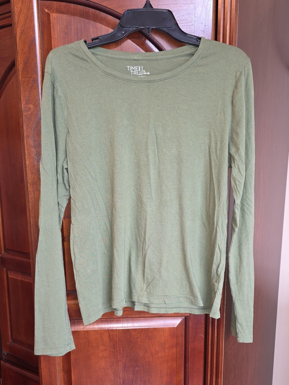 Olive Green Long Sleeve Tee Lg